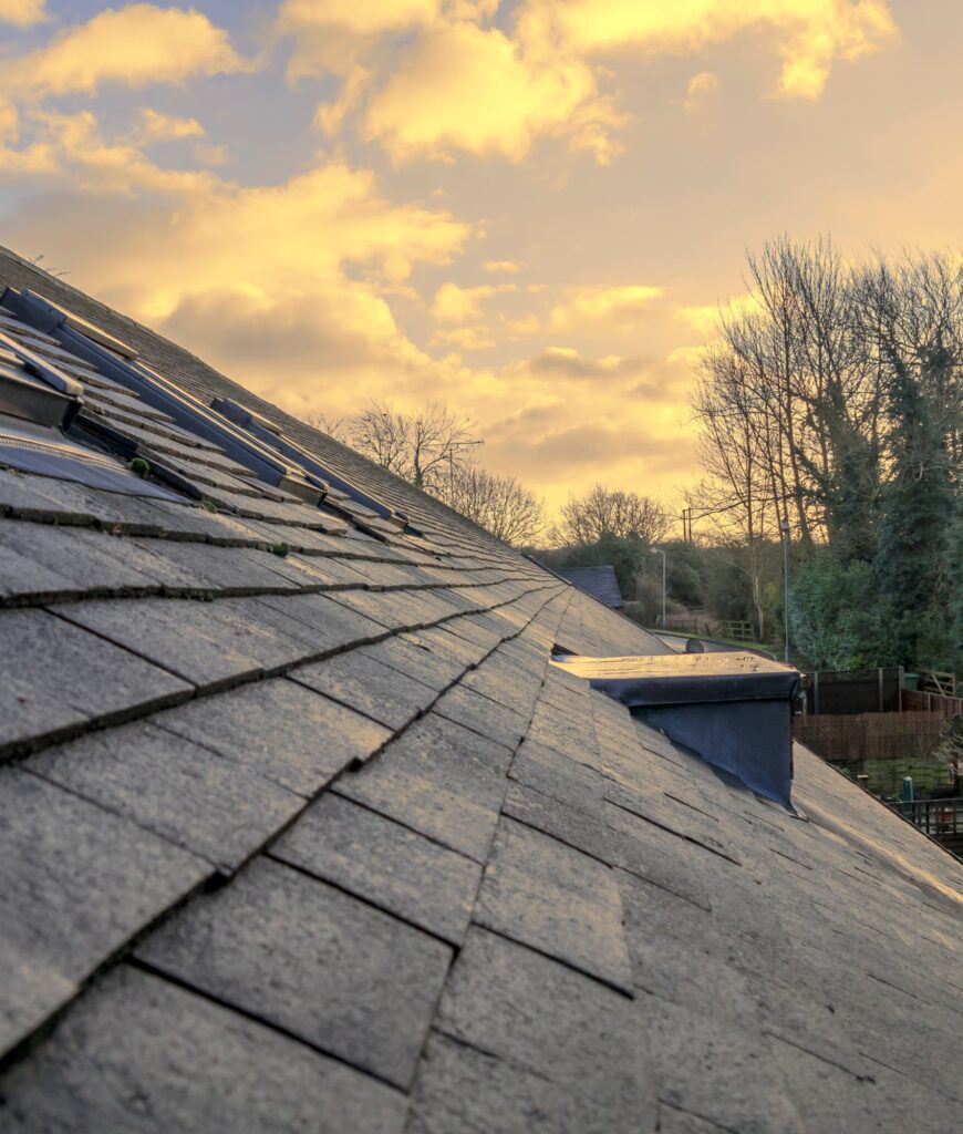 A close-up after routine roofing maintenance on a Jacksonville home to extend roof lifespan.