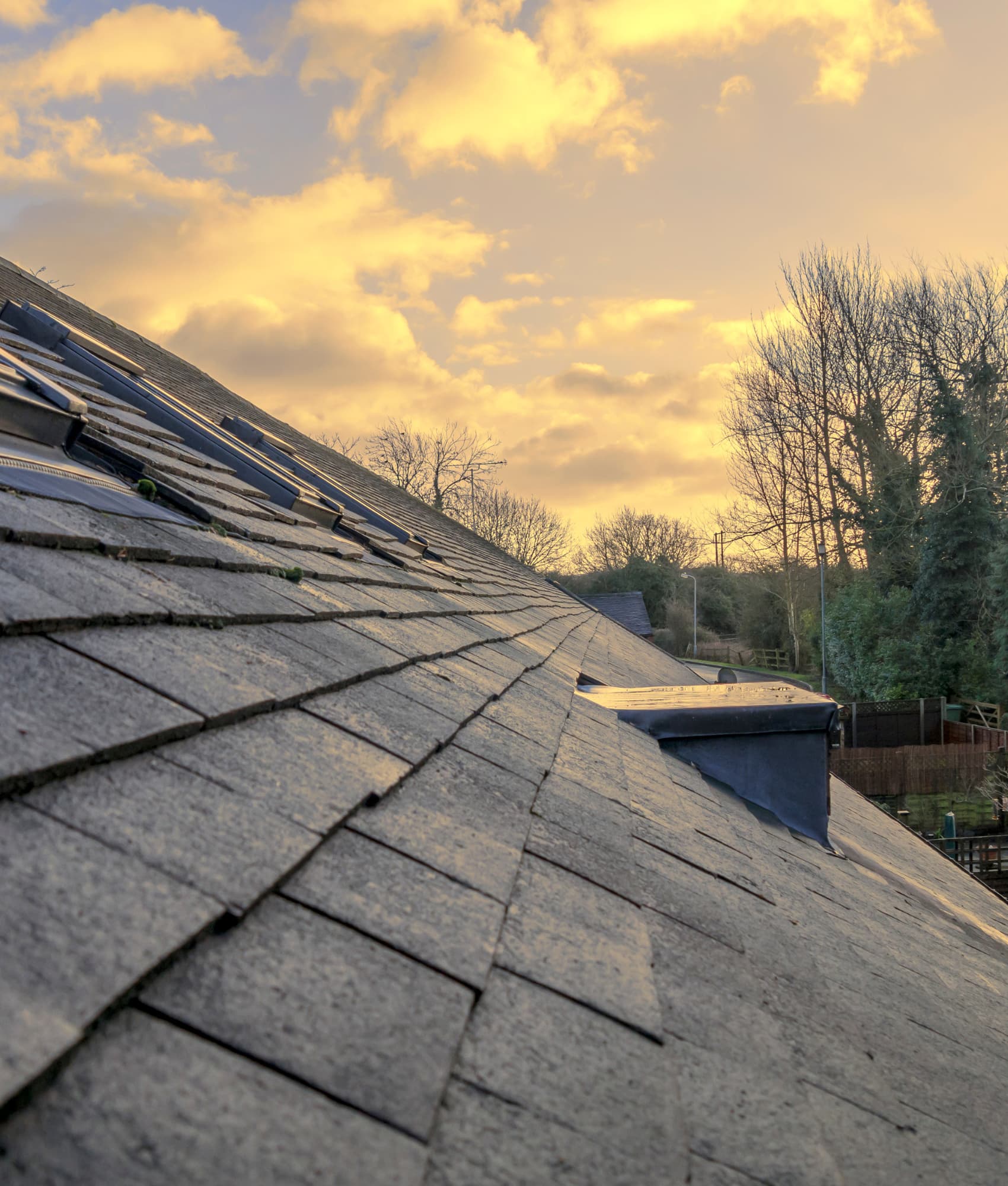 A close-up after routine roofing maintenance on a Jacksonville home to extend roof lifespan.